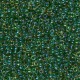 Miyuki rocailles kralen 11/0 - Emerald lined light topaz ab 11-331